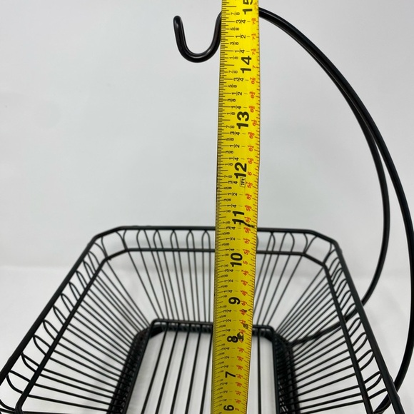 Black Metal Fruit Basket with Hook - Picture 7 of 10